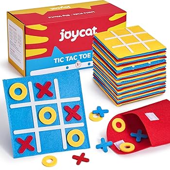 Amazon.com: JoyCat Tic Tac Toe Strategic Board Game for Kids
